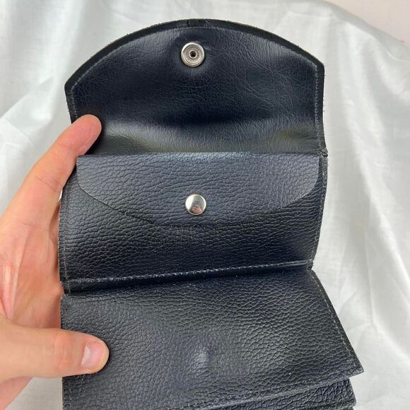 Vintage Leather Black and white Harley Davidson Wallet - Picture 5 of 8